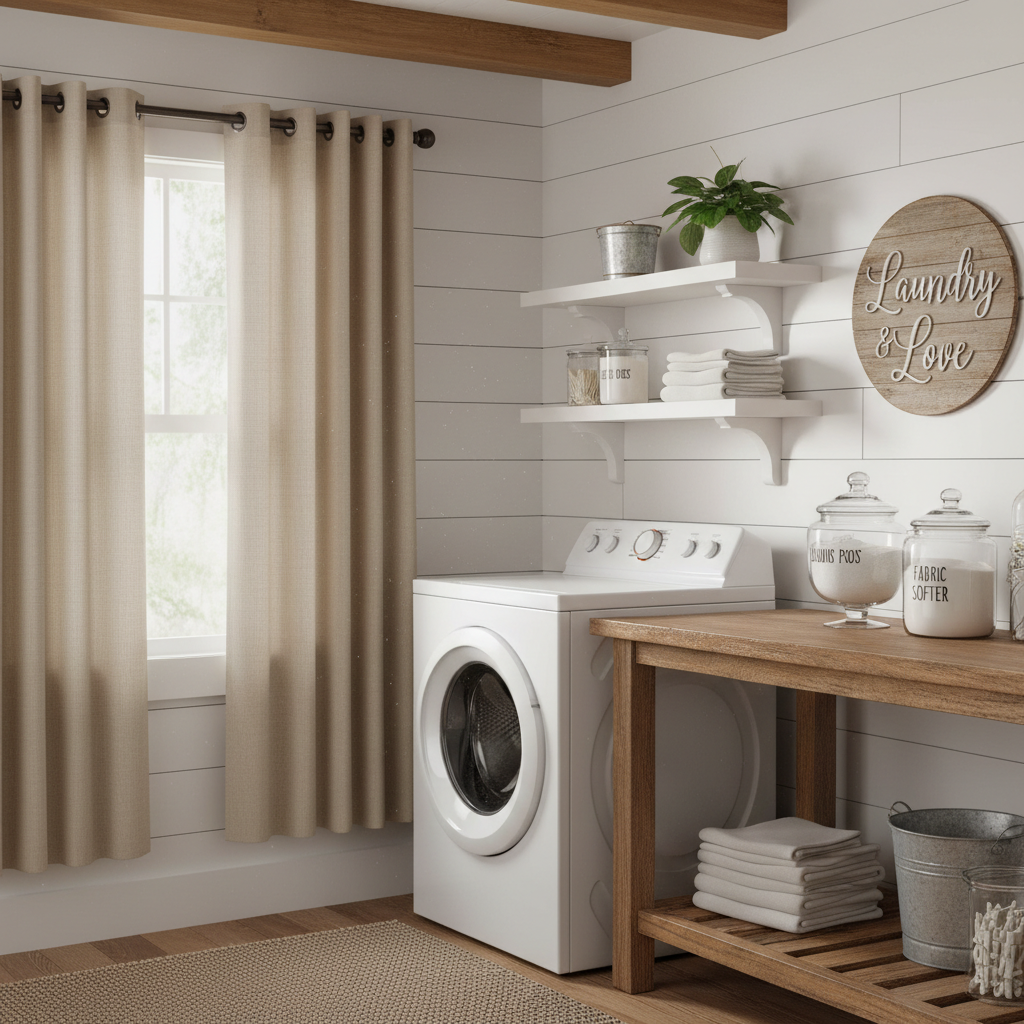 The Real Difference Between Grommet and Rod Pocket Room Darkening Curtains for Your Laundry Room — And Which One Fits Your Space