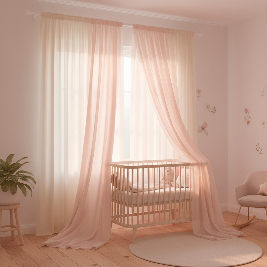 Matching Light Pink Sheer Curtains to a Soft, Dreamy Space: A Practical Light-Filtering and Style Guide for Nurseries, Girls' Rooms, and Airy Living Spaces