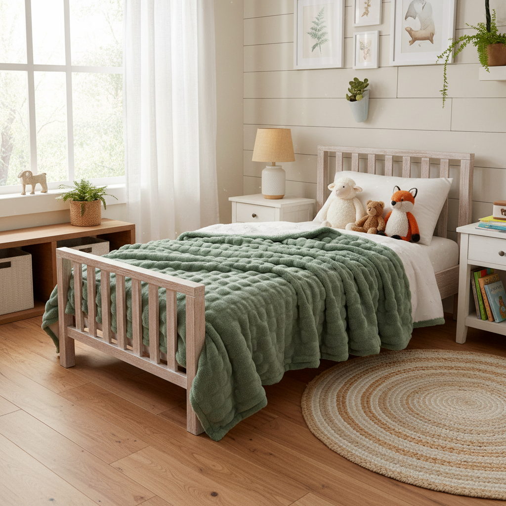 From Scratchy Sheets to Dreamy Nights: A Step-by-Step Soft Fleece Bubble Blanket Guide for Kids Bedrooms