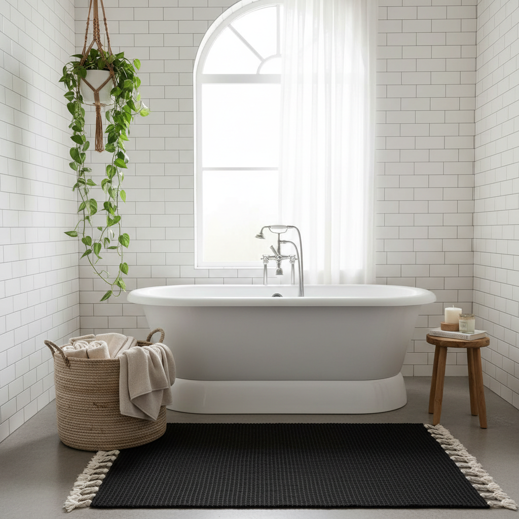 From Slippery & Soggy to Cozy & Stylish: A Step-by-Step Absorbent Waffle Bath Rug Guide for Boho Home Lovers