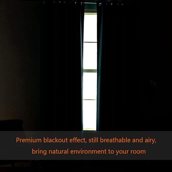 H.VERSAILTEX Blackout Patio Curtains 100 x 84 Inches for Sliding Door Extral Wide Blackout Curtain Panels Thermal Insulated Room Divider - Grommet Top, 7' Tall by 8.5' Wide - Stone