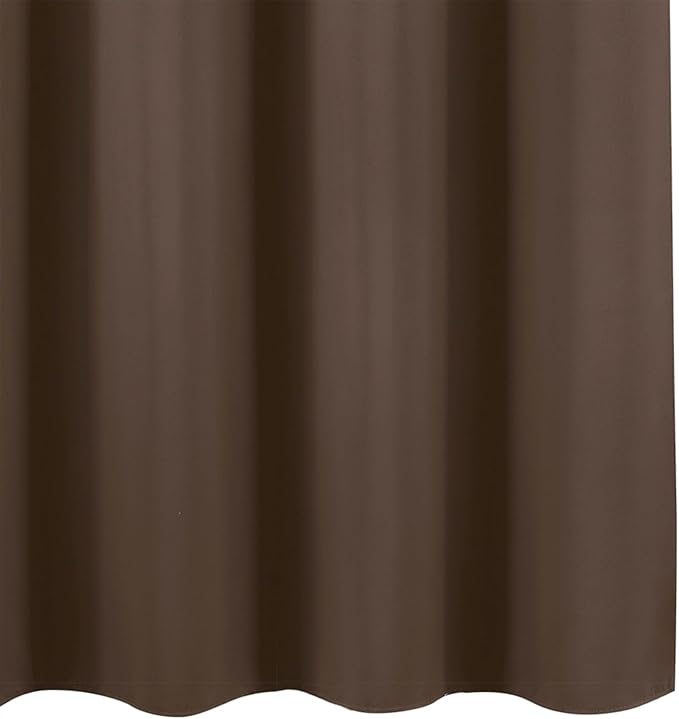 LEMOMO Blackout Curtains 66 x 54 Inch Long Chocolate Curtains Set of 2 Panels Room Darkening Curtains for Bedroom and Living Room