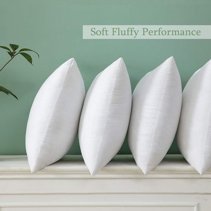 MIULEE Throw Pillow Insert Premium Pillow Stuffer Sham Rectangle for Decorative Cushion Bed Couch Sofa 12x22 Inch