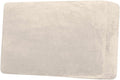 H.VERSAILTEX Velvet Stretch Individual Couch Cushion Cover Plush Slipcover for Loveseat Sofa Furniture Protector Seat Cover (1 Piece Loveseat Cushion Cover, Ivory)