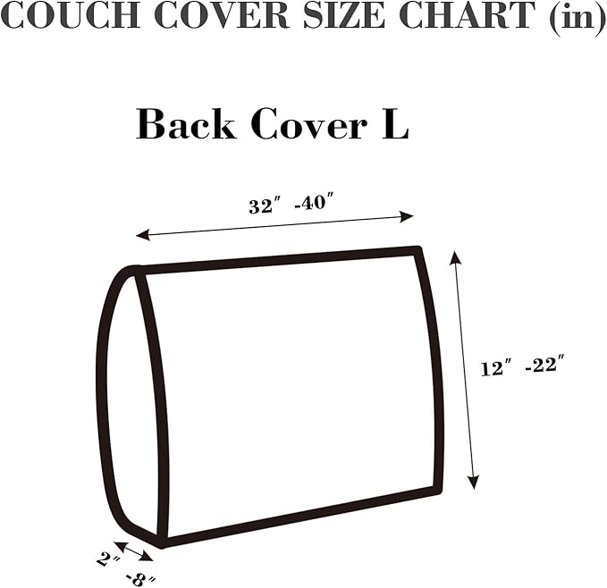 Sofa Covers Couch Covers for Sofa Pet Friendly Couch Cushion Covers Universal Sofa Covers Washable Stretch Slipcovers for Sectional Sofa (Texture Light Coffee,Back Cover L)