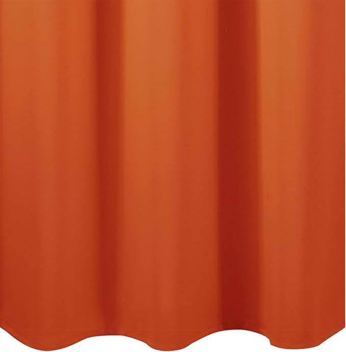 LEMOMO Blackout Curtains 66 x 72 Inch Long Orange Curtains Set of 2 Panels Room Darkening Curtains for Bedroom and Living Room