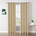 ChrisDowa Blackout Curtains 95 inches Long for Bedroom - 2 Panels Set Grommet Thermal Insulated Room Darkening Curtains for Living Room (Biscotti Beige, 52 x 95 Inch)