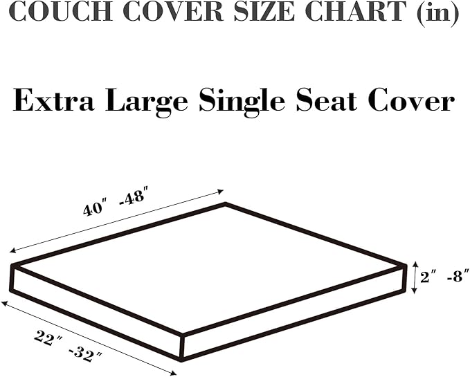 Sofa Covers Couch Covers for Sofa Pet Friendly Couch Cushion Covers Universal Sofa Covers Washable Stretch Slipcovers for Sectional Sofa (Texture Brown, Extra Large Single Seat Cover)