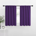 NICETOWN Blackout Curtains for Living Curtains, Royal Purple, 2 Panels, 29 by 30, Room Darkening Window Curtain Panels, Easy-Care Solid Thermal Insulated Draperies/Drapes for Daughter Room