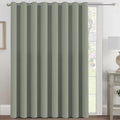 H.VERSAILTEX Blackout Patio Curtains 100 x 84 Inches for Sliding Door Extral Wide Blackout Curtain Panels Thermal Insulated Room Divider - Grommet Top, 7' Tall by 8.5' Wide - Sea Grass