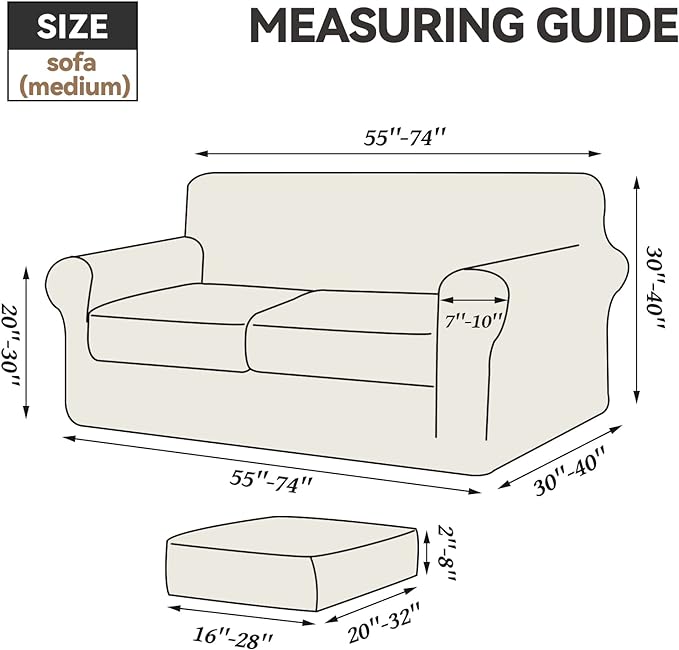 WEERRW Velvet Couch Covers for 2 Cushion Couch Sofa - High Stretch Luxury Velvet Plush 3 Pieces Sofa Slipcovers with Elastic Bottom, Furniture Protector for Pets, Machine Washable, Pink, Medium