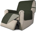 Easy-Going Recliner Chair Slipcover Reversible Sofa Cover Water Resistant Couch Cover Furniture Protector with Elastic Straps for Pets Dog (Recliner 22 inch, Army Green/Beige)