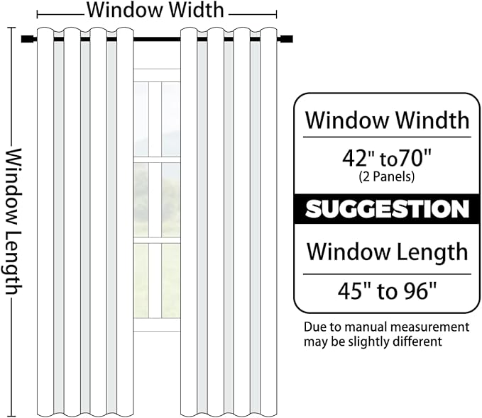 Yakamok Greyish White and Sage Green Ombre Curtains,Light Blocking Curtains,Room Darkening Grommet Window Drapes for Bedroom(Sage Green,52x63 Inch,2 Panels)