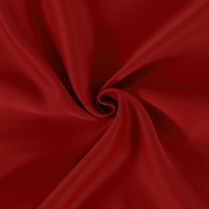 LEMOMO Red Thermal Blackout Curtains/52 x 54 Inch/Set of 2 Panels Room Darkening Curtains for Bedroom