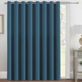 H.VERSAILTEX Blackout Patio Curtains 100 x 108 Inches for Sliding Door Extral Wide Blackout Curtain Panels Thermal Insulated Room Divider - Grommet Top, 9' Tall by 8.5' Wide - Dark Teal