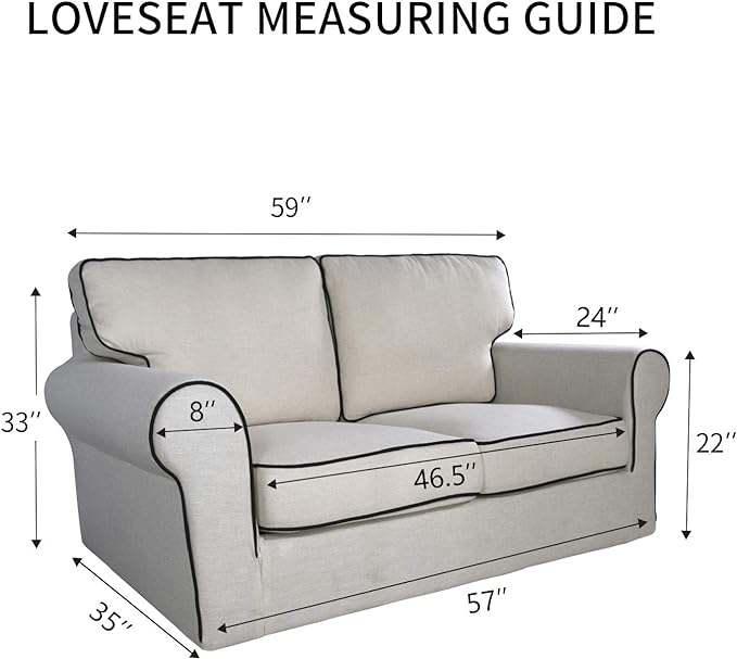 PureFit Super Stretch Sofa Slipcover – Spandex Non Slip Soft Couch Sofa Cover, Washable Furniture Protector with Non Skid Foam and Elastic Bottom for Kids, Pets （Loveseat, Dark Gray）