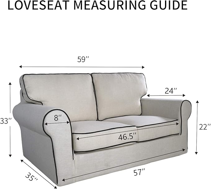 PureFit Super Stretch Sofa Slipcover – Spandex Non Slip Soft Couch Sofa Cover, Washable Furniture Protector with Non Skid Foam and Elastic Bottom for Kids, Pets （Loveseat, Camel）