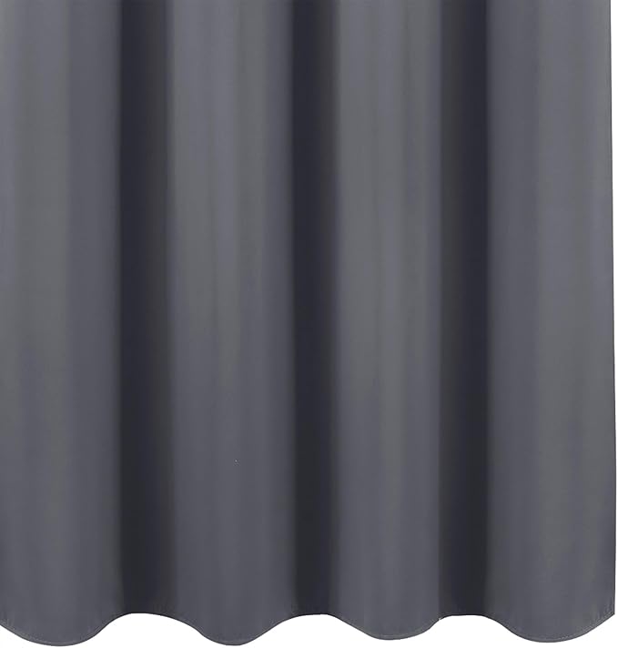 LEMOMO Blackout Curtains 52 x 90 Inch Long Grey Curtains Set of 2 Panels Room Darkening Curtains for Bedroom and Living Room