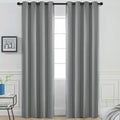 Yakamok Dove Grey Room Darking 108 Inch Length 2 Panel Sets for Livingroom Dining Room Darkening Thermal Insulated Bay Window Hotel Modern Elegant Black Out Sunblock Curtins/Bedroom,52 x 108 Inches