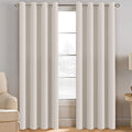 H.VERSAILTEX Light Blocking Curtain for Living Room Thermal Insulated Window Treatment Panel/Drape for Dining Room, Elegant Soft Curtain for Bedroom Grommet Top One Panel (Ivory - 52x90 Inches)