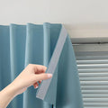 Self Adhesive Curtains, Black Out Shade for Window, Blackout Fabric Temporary Window Coverings Easy to Hang Curtains No Rod Needed, Use for Bedroom, Room, Kitchen, 59"W X 84"L, Lake Blue, 1 Panel