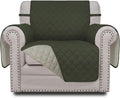 Easy-Going Chair Sofa Slipcover Reversible Sofa Cover Water Resistant Couch Cover Furniture Protector Cover with Elastic Straps for Pets Kids Children Dog Cat (Chair, Army Green/Beige)