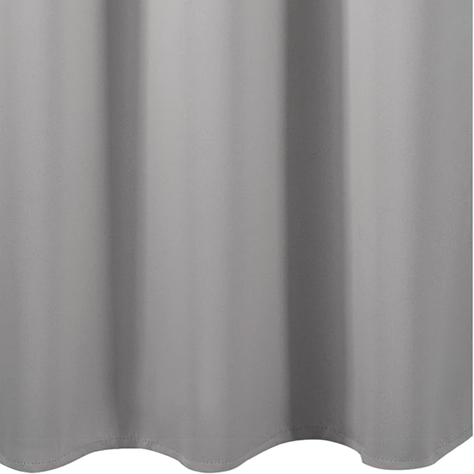 LEMOMO Light Grey Blackout Curtains/38 x 54 Inch/Set of Two Panels Grommet Living Room Curtains