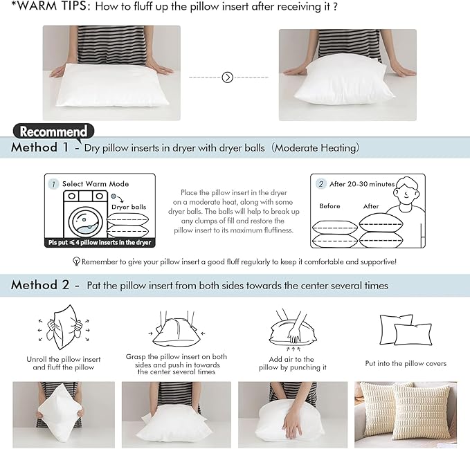 MIULEE Throw Pillow Insert Premium Pillow Stuffer Sham Rectangle for Decorative Cushion Bed Couch Sofa 14x40 Inch
