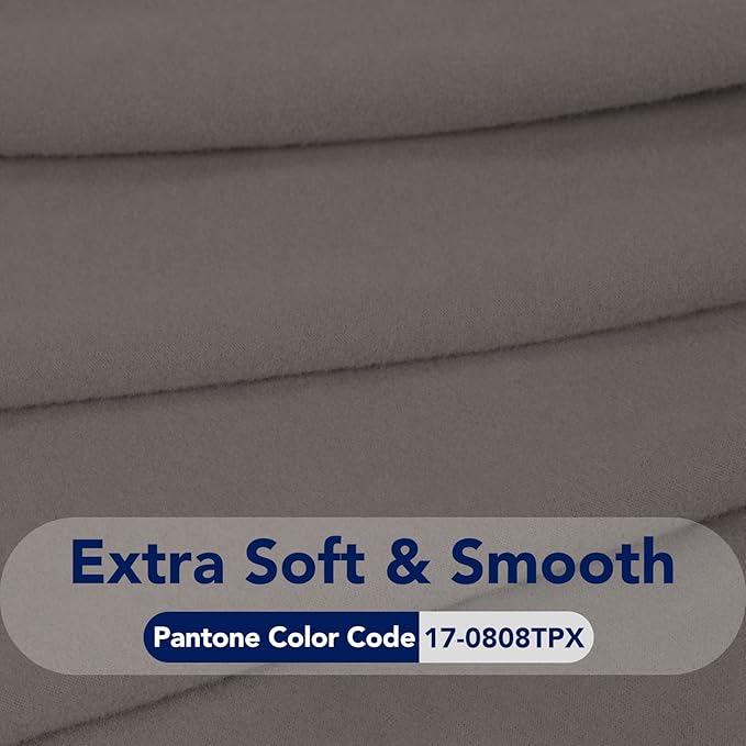 PureFit Super Stretch 4 Seater Sofa Slipcover – Spandex Non Slip Soft Couch Sofa Cover, Washable Furniture Protector with Non Skid Foam and Elastic Bottom for Kids, Pets （XX Large, Taupe）