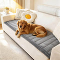 Couch Cover for Dogs Washable, Fuzzy Pet Couch Covers for 3 Cushion Sofa Pet Friendly, Non Slip Sofa Cover (Blue-Grey, 27.6" x 59"/70 x 150cm)