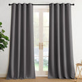 NICETOWN Room Darkening Draperies Curtains Panels, 2 Panels Grey W52 x L90
