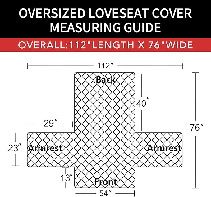 Easy-Going Sofa Slipcover Reversible Loveseat Sofa Cover Couch Cover for 2 Cushion Couch Furniture Protector with Elastic Straps for Pets Kids Dog Cat (Oversized Loveseat, Cyan/Ivory)