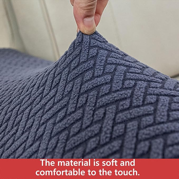 Soothing Home Sofa Covers, Sofa Hero Covers, Wear-Resistant Universal Couch Covers Washable Stretch Sectional Couch Cushion Covers (Light Grey,Arm Rest Covers 2pcs)