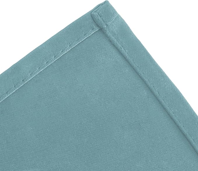 LEMOMO Stone Blue Thermal Blackout Curtains/38 x 63 Inch/Set of 2 Panels Room Darkening Curtains for Bedroom