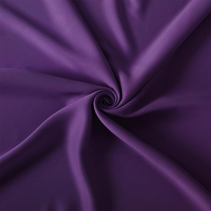 LEMOMO Purple Thermal Blackout Curtains/38 x 63 Inch/Set of 2 Panels Room Darkening Curtains for Bedroom