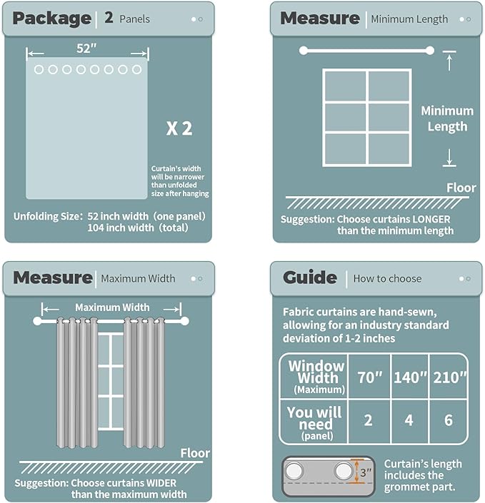 BGment Christmas Room Darkening Curtains 84 Inches Long - Grommet Thermal Insulated Drapes Window Treatment Curtains for Bedroom, 2 Panels, 52 x 84 Inch, Red