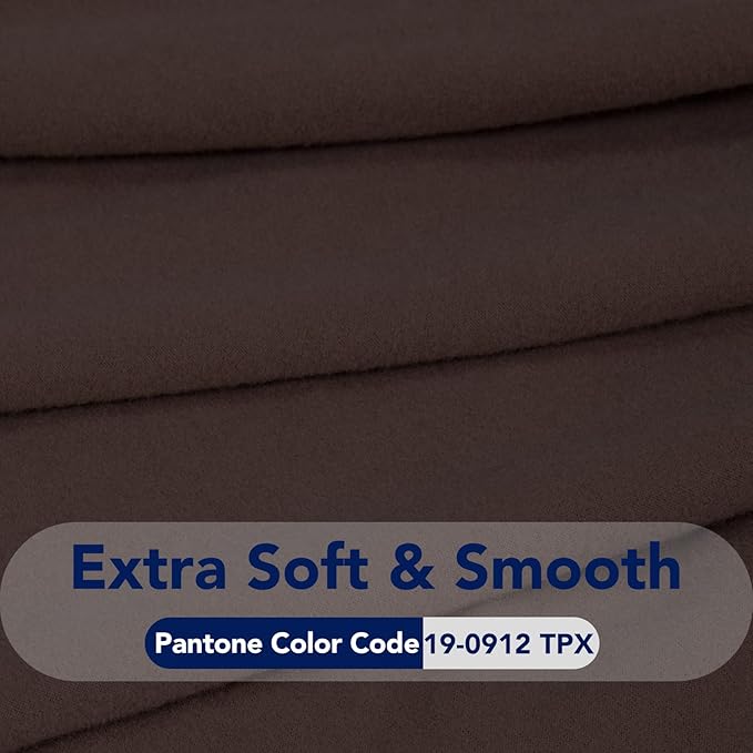 PureFit Super Stretch 4 Seater Sofa Slipcover – Spandex Non Slip Soft Couch Sofa Cover, Washable Furniture Protector with Non Skid Foam and Elastic Bottom for Kids, Pets （XX Large, Chocolate）