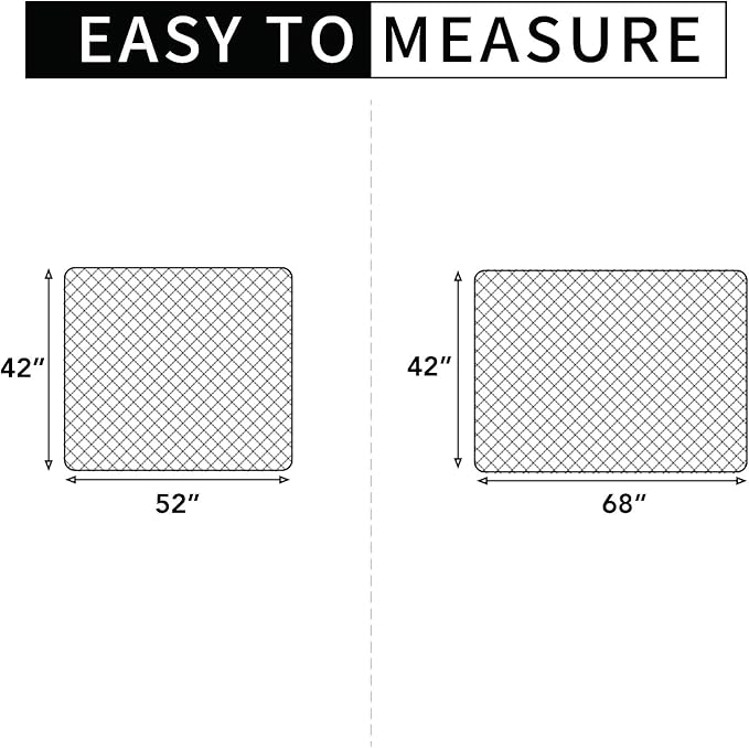 Easy-Going Sectional Couch Covers for Dogs L Shape Sofa Cover Reversible Sofa Slipcover Chaise Lounge Cover Furniture Protector Cover for Pets Dog Cat (42 x 52 inches, Coffee/Coffee)