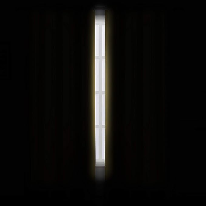 LEMOMO Yellow Blackout Curtains/52 x 108 Inch/Set of 2 Panels Thermal Insulated Room Darkening Curtains for Bedroom