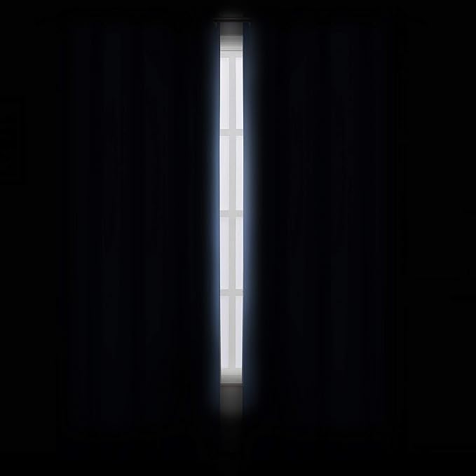 LEMOMO Sky Blue Thermal Blackout Curtains/52 x 84 Inch/Set of 2 Panels Room Darkening Curtains