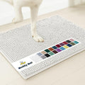 Muddy Mat® | Super Absorbent Door Mat Indoor, Microfiber Quick Dry Chenille Entryway Rug, Non-Slip Front Door Mat, Indoor Mats for Entryway, Machine Washable Pet Rug, White 48"x60"