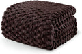 Exclusivo Mezcla Fleece Twin Blanket for Bed, Extra Large Fuzzy Coffee Bed Blankets, Soft Cozy Plush Sofa Throws for All Seasons, 60x80 Inches
