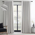Topfinel Linen Gray Blackout Curtains 96 Inch Long, Boho Beige Gothic Viral Drapes Pinch Pleated Curtains with Hooks for Living Room, Neutral 8FT Back Tab Bedroom Curtains 52" X 96" 8 FT 2 Panels