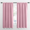 NICETOWN RV Blackout Curtains for Camper Windows, Rouge Pink, 29" Wide by 50" Long, 2 PCs, Short Blackout Curtains & Drapes, Thermal Insulated Blackout Curtain Panels for Kids Room, Play Room
