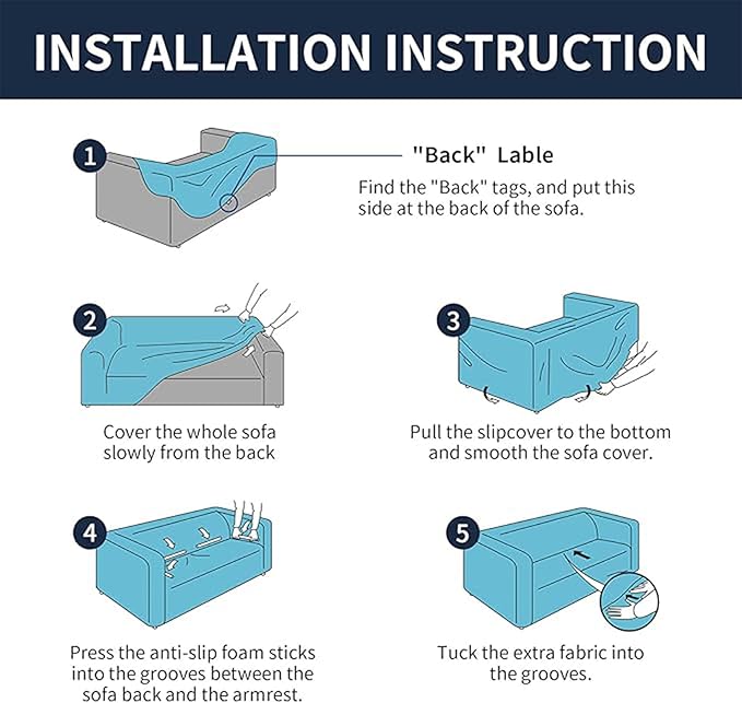 Cupuamon 2026 New Stretch Loveseat Sofa Slipcovers Couch Cover for 2 Cushion Furniture Protector Sofa Covers with Elastic Bottom Jacquard Fabric Small Checks for Pets, Kids - Black
