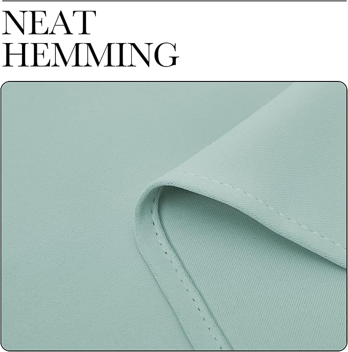 NICETOWN Room Darkening Draperies Window Curtain Panels, Aqua, 2 Panels, W60 x L84 -inch, Thermal Insulated Grommet Room Darkening Curtains for Bedroom