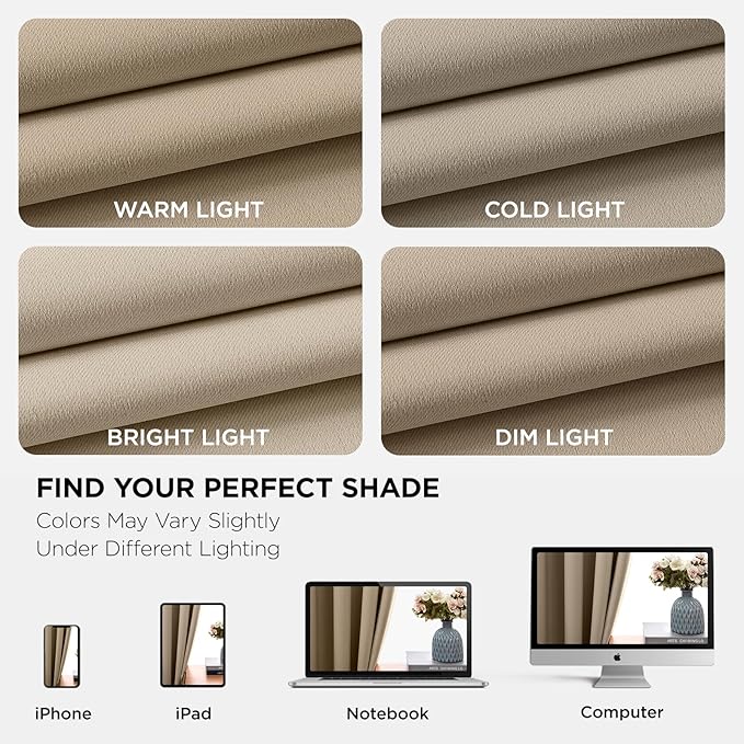 Joydeco Blackout Curtains 72 Inch Length 2 Panels Set, Thermal Insulated Long Drapes 2 Burg, Room Darkening Grommet Curtains for Living Room Bedroom Window