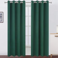 LEMOMO Dark Green Thermal Blackout Curtains/52 x 95 Inch/Set of 2 Panels Room Darkening Curtains for Bedroom