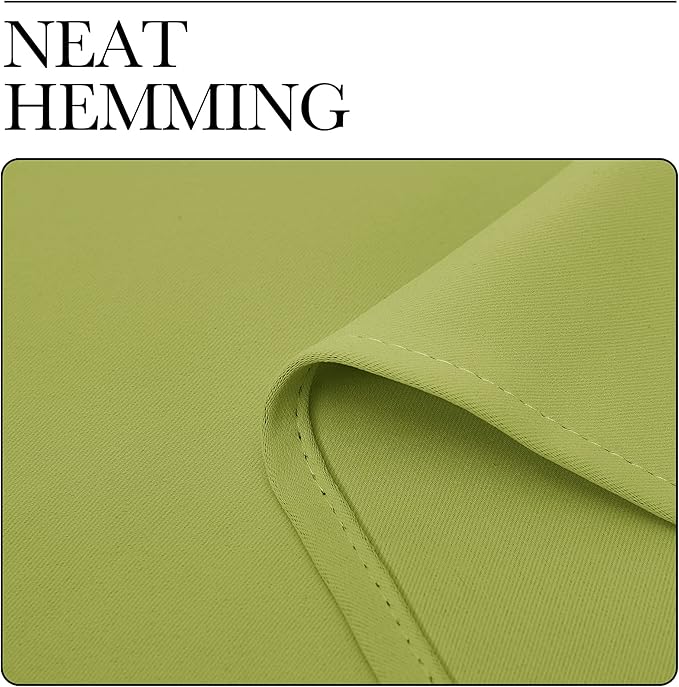 NICETOWN Blackout Curtains for Bedroom, Blackout Curtain Panels, Fresh Green, 1 Pair, 70 by 63-inch, Window Treatment Energy Saving Thermal Insulated Solid Rod Pocket Blackout Drapes/Draperies