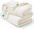 Bedsure GentleSoft Fleece Blanket California King - Lightweight Plush Fuzzy Cozy Soft Blankets for Bed, Cream, 102x96 inches